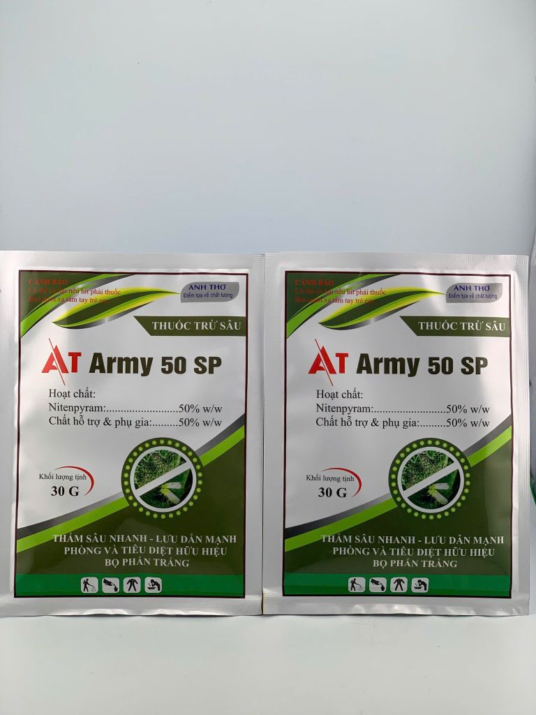 Quản lý rầy phấn trắng và rệp sáp trên hoa cúc - Gói AT ARMY 50 SP chứa Nitenpyram 50%