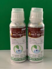 Thuốc trừ bệnh đốm lá, sương mai, thán thư, thối trái trên Vải - Chai Amitop 450SC (nhập khẩu Ấn độ) trừ bệnh nhưng không nóng cây