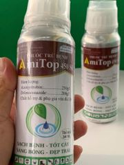 Thuốc trừ bệnh đốm lá, sương mai, thán thư, thối trái trên Vải - Chai Amitop 450SC (nhập khẩu Ấn độ) trừ bệnh nhưng không nóng cây