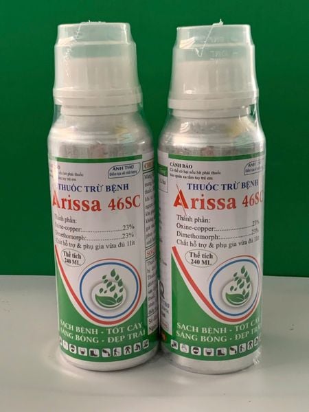 (240ml) Arissa  46 SC Chăm sóc đốm lá, sương mai, thán thư, thối trái trên rau màu, khổ qua, bầu bí dưa chuột, dưa leo, phóng đọt, mập đọt, không nóng