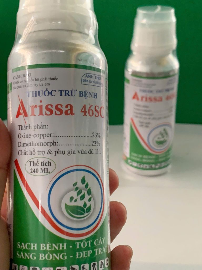 (240ml) Arissa  46 SC Chăm sóc đốm lá, sương mai, thán thư, thối trái trên rau màu, khổ qua, bầu bí dưa chuột, dưa leo, phóng đọt, mập đọt, không nóng
