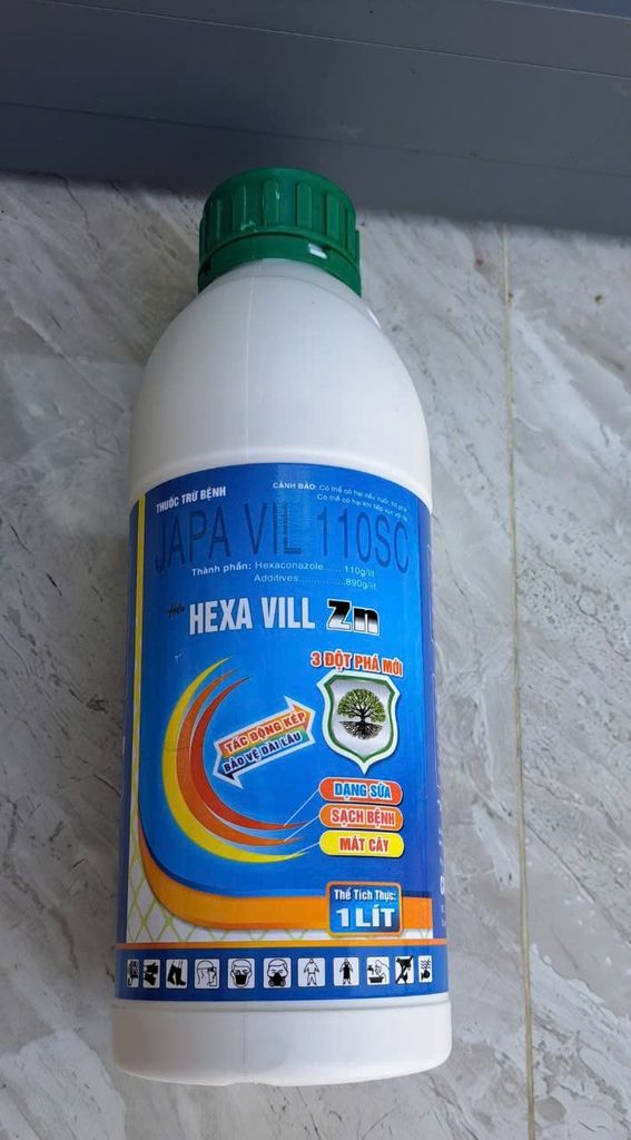 Bộ già lá nhanh Hexavill 1l + 07-05-46+TE 1kg + gói 7-5-46 1kg + 2 gói combi ức chế đọt non không gây cháy lá sầu riêng
