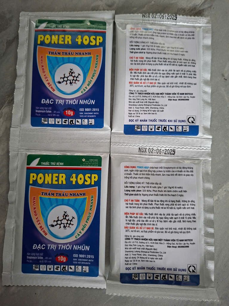Thuốc trừ bệnh thối ngó cây sen, thối lá và thối rễ sen: Fugi max 25g và Sạch bệnh 1102 50g VÀ Poner 10gam