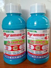 PYRAMOS 40SL 1102 450ml: phòng trừ thán thư, mốc sương, thối trái, ghẻ trái, sơ đen mít, bạc lá