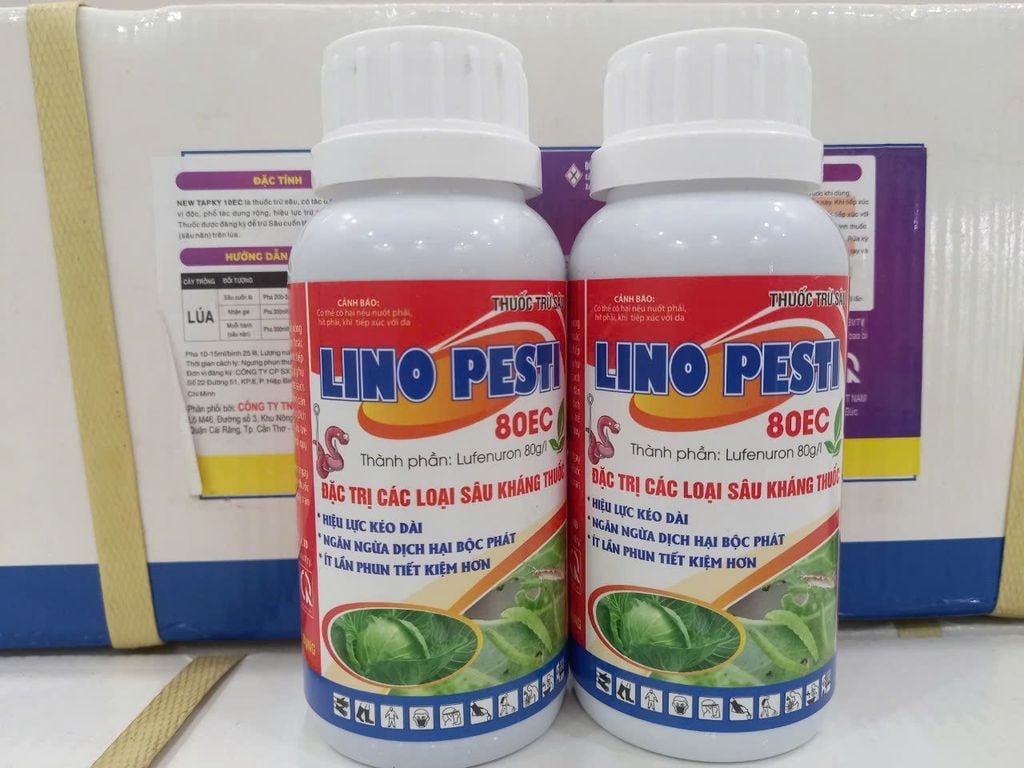 (240ml) Thuốc  trừ sâu Lino pesti 80EC 240ml:  diệt trừ sâu kháng thuốc, đặc trị sâu tơ trên bắp cải, sâu cuốn lá, sâu đục thân, sâu xanh da láng...