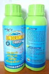 Thuốc trừ nấm bệnh LINOZAMZAR 240SC 240ml : thán thư ớt, thán thư xoài, thán thư sầu riêng, lem lép hạt trên lúa, bạc lá, cháy bìa lá, đạo ôn lúa, vàng lá hành, đốm vòng khoai lang, trừ sương mai, phấn trắng và thán thư