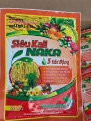 Gói siêu kali naka 100g : 5-9-45+TE - Kích ra bông đồng loạt, chống rụng hoa, trái, hạt lúa chắc, trái no tròn