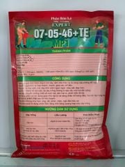 Phân bón lá NPK 7-5-46+TE 1kg: Kích cây ra hoa sớm, trái chín sớm ngon ngọt, màu đẹp, cứng cây