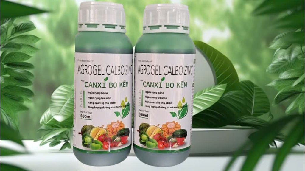 (500ml) Phân bón lá canxi bo kẽm 500ml: ngăn ngừa rụng bông, ngăn ngừa rụng trái non, nâng cao tỷ lệ thụ phấn