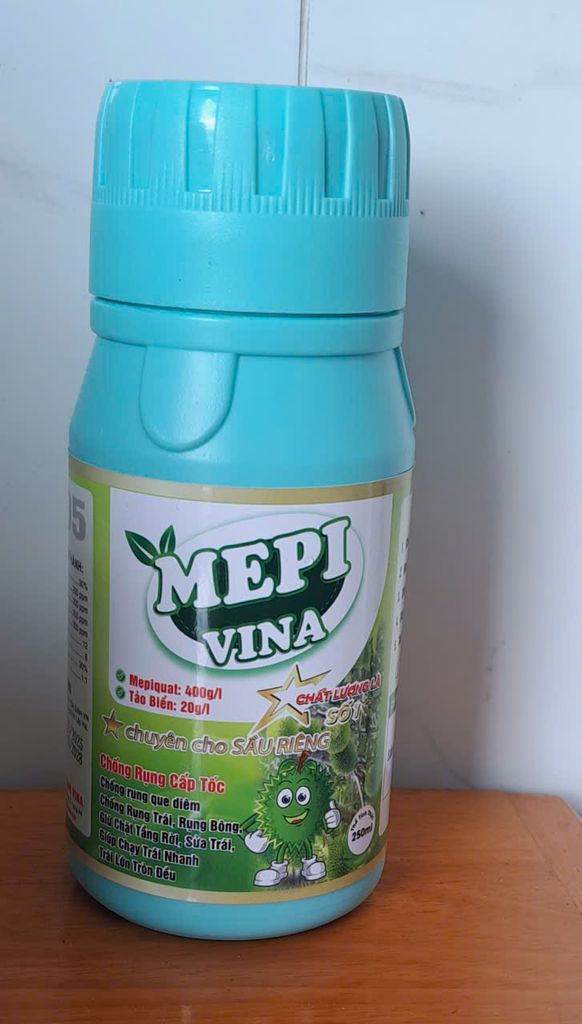 [Chống rụng cấp tốc]-Mepi VINA-Mepiquat 400g/l + tảo biển 20g/l- chống rụng que diêm, chống rụng trái, rụng bông, giữ chặt tầng rời, sửa trái, giúp trái chạy nhanh, trái lớn tròn đều.