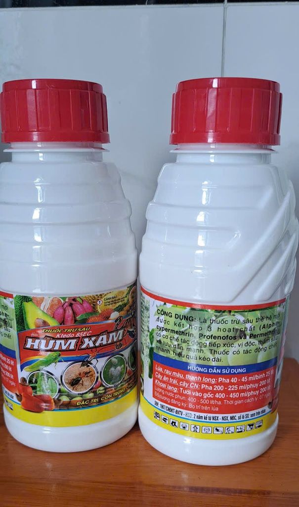 Chai KTEDO 85EC – HIỆU HÙM XÁM 450ml: diệt côn trùng chích hút, rầy xanh, rệp sáp, rầy thánh giá, bọ trĩ, nhện đỏ, sâu ăn lá, bọ phấn trắng, rầy mềm