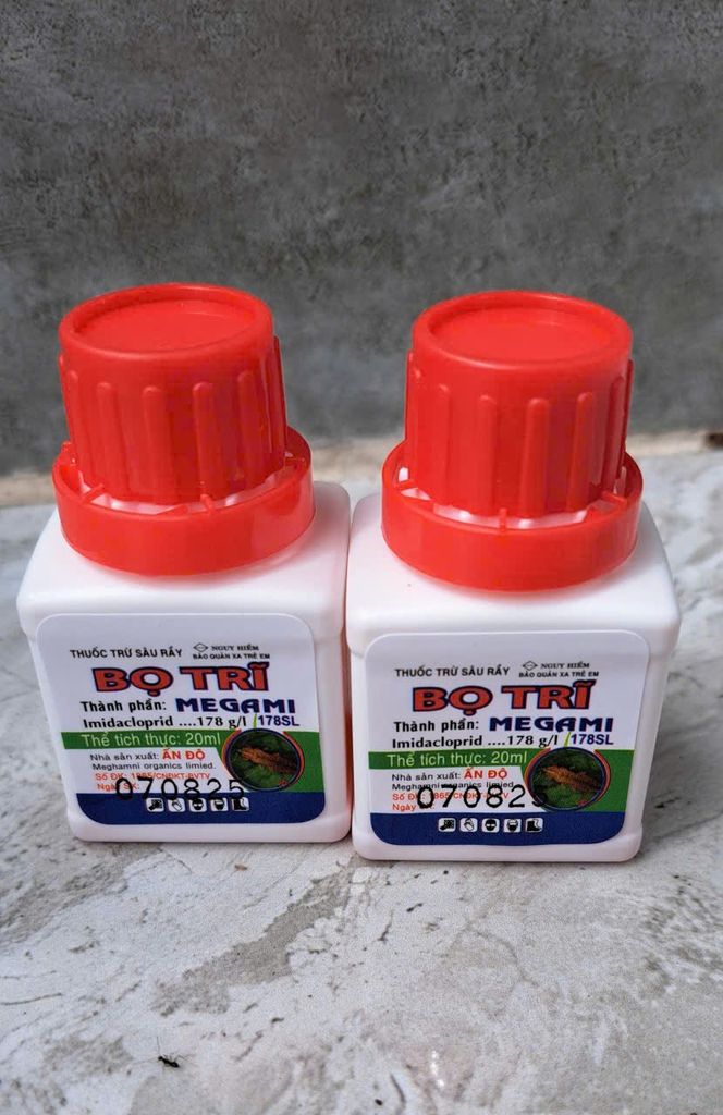 (Giá sỉ 100 chai) Thuốc đặc trị BỌ TRĨ, Megami 178: nhập khẩu Ấn ĐỘ- đặc trị bọ trĩ hiệu quả không nóng cây trồng, sử dụng được trên cây ăn trái và rau màu-20ml