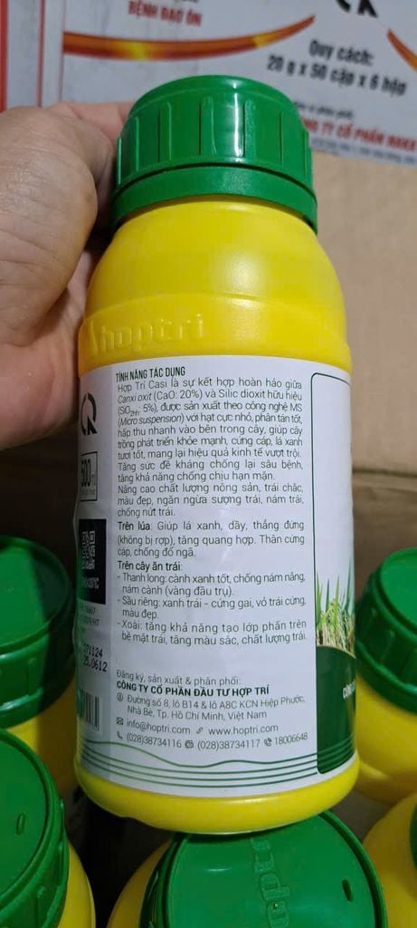 ( 500ml) Phân bón lá trung lượng giúp cứng cây, casi hợp trí 500ml: giúp cứng cây, chống đổ ngã, đứng lá, xanh lá