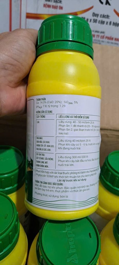 ( 500ml) Phân bón lá trung lượng giúp cứng cây, casi hợp trí 500ml: giúp cứng cây, chống đổ ngã, đứng lá, xanh lá