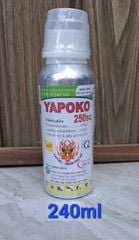 (240ml) YAPOKO 250SC: trừ bọ trị, rầy xanh, rầy nhớt, rệp sáp, bọ nhảy, bọ xít, nhện đỏ