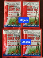 Gói 70gam, 90gam - Thuốc trừ ốc bưu vàng, ốc sên, ốc ma, ốc hương - hiệu SIÊU DIỆT ỐC, NP SNAILIDCIDE 70gam: diệt ốc sên, diệt cả ốc nhỏ và ốc lớn