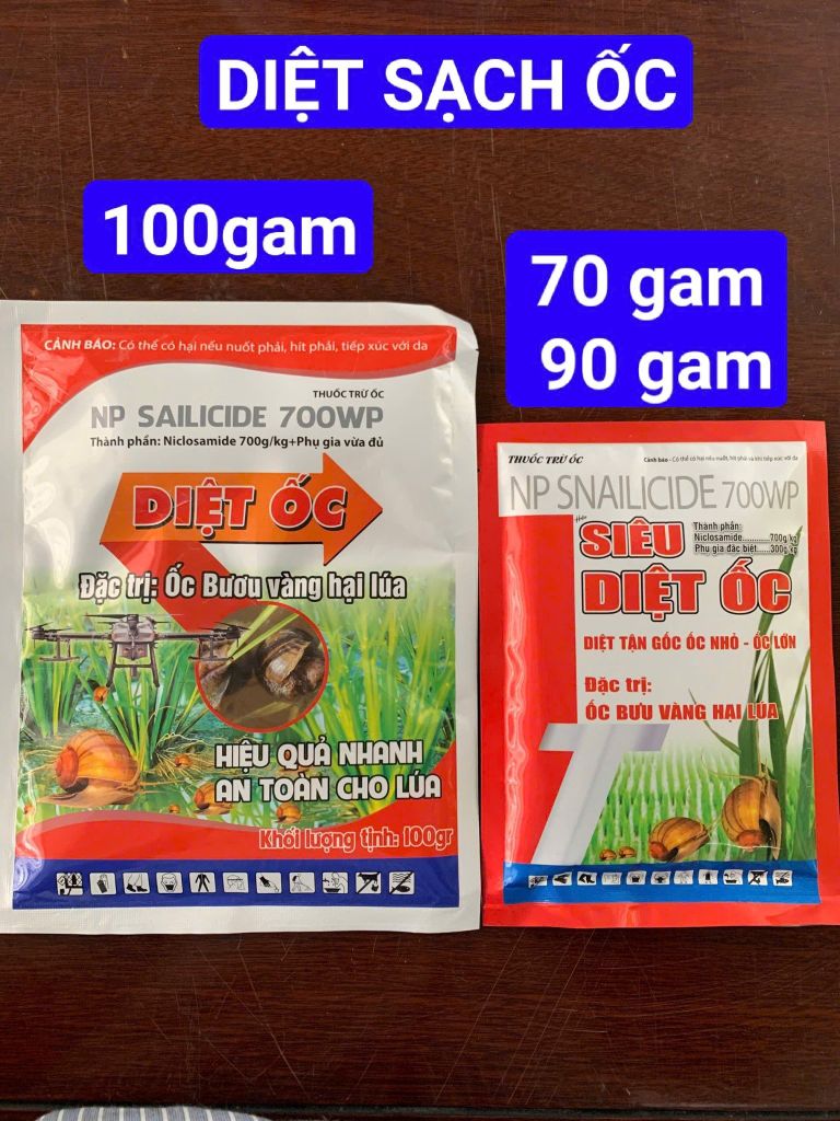 Thuốc trừ ốc bưu vàng, ốc sên, ốc ma, ốc hương - hiệu SIÊU DIỆT ỐC, NP SNAILIDCIDE 700WP, thuốc rãi diệt ốc bưu vàng - Ốc Mồi 18gr 800gam diệt ốc bưu vàng, diệt ốc sên, diệt cả ốc nhỏ và ốc lớn