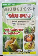 Thuốc trừ sâu SHA CHONG JING 95WWP - hiệu SÂU ĐỤC 100g-thiosultap-sodium 95%-Special Additives 5% : diệt sâu thân gây hại trên Lúa
