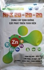 (gói 500g) NPK 20-20-20 : phân bón lá cung cấp dinh dưỡng cây phát triển toàn diện