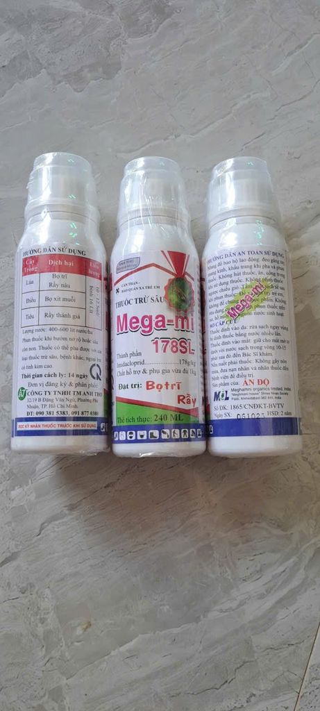 (240ml) Thuốc trừ sâu Megami 178SL: Diệt côn trùng chích hút ổi như diệt bọ xít ổi, rệp sáp ổi, rầy mềm