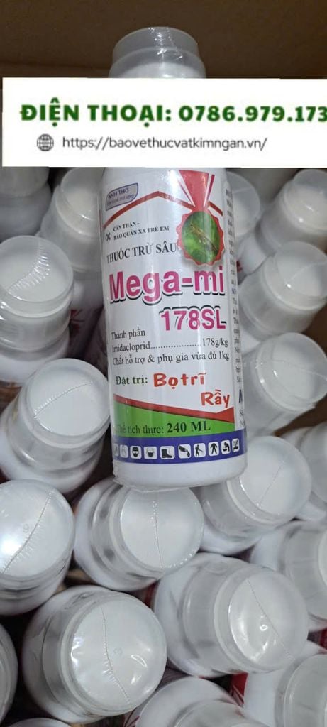 Bọ trĩ dung tích 20ml và 240ml, MEGAMI 178sl thuốc trừ bọ trĩ lúa, bọ trĩ hoa mai, bọ trĩ hoa hồng, bọ trĩ hoa cúc, trừ bọ trĩ dưa hấu, bọ trĩ ớt