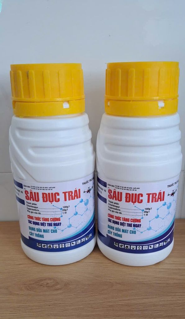 (240ml) Đặc trị sâu đục trái - Bugatteegolg 120SC: dạng sữa, mát cây, mát trái, không nóng trái