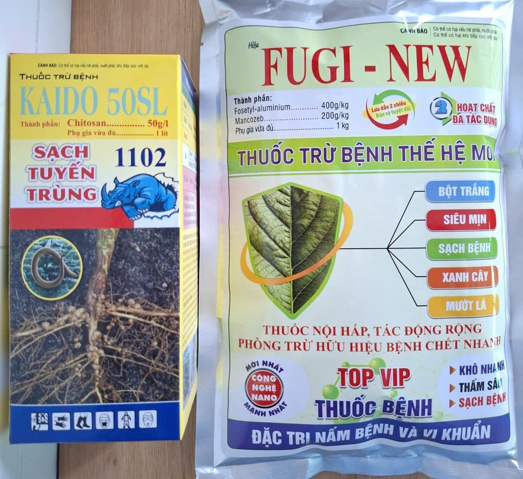 Combo phục hồi thối rễ, trừ tuyến trùng rễ, kích rễ cây trồng, trừ nấm bệnh gây hại vùng rễ