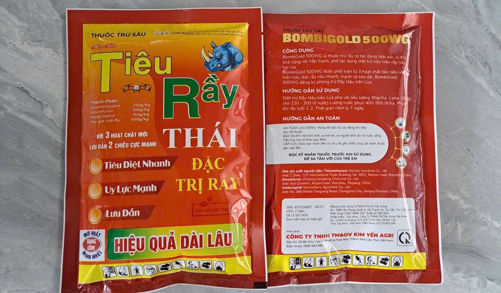 (100g) Thuốc trừ sâu BOMBI GOLD 500WG - hiệu Tiêu Rầy Thái 100gam - DẠNG CỐM - MÁT CÂY