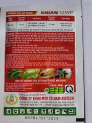 Trừ sâu sinh học SHIAN 32WP (25g) an toàn, hiệu quả, chứa Bt Bacillus Thuringiensis diệt các loại sâu ăn lá, sâu đục trái, sâu đục thân