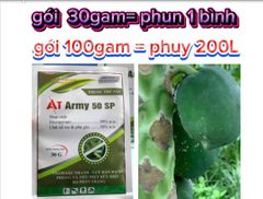 Thuốc phòng trừ rệp sáp hiệu quả và an toàn trên đu đủ - AT ARMY 50SP trừ rệp sáp, rầy mềm, bọ trĩ gây hại đu đủ, không nóng, phun được cả cây con