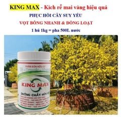(Pha 500L nước) Phân bón hữu cơ TN - ORGANIC King Max 1kg : Kích rễ mai vàng, phục hồi bộ rễ suy yếu - kích rễ mạnh, bật rễ mạnh
