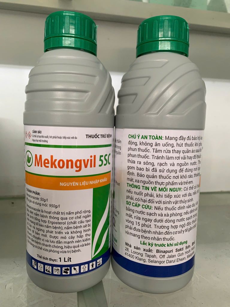 Thuốc trừ bệnh Mekongvil 5sc : phòng ngừa nấm bệnh, chặn đọt sầu riêng