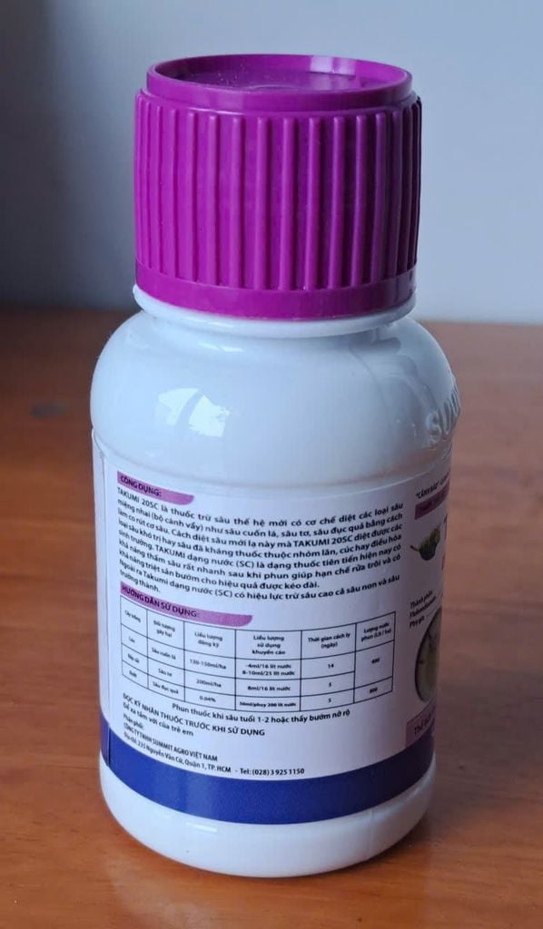 (50ml) Thuốc trừ sâu TAKUMI 20SC - xuất xứ Nhật Bản chứa Flubendiamide 20%
