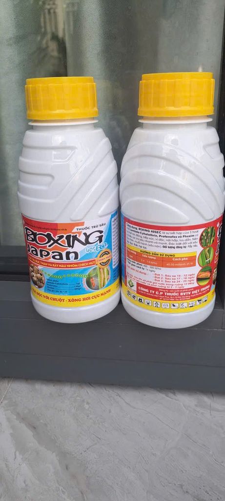 (450ml) Thuốc trừ sâu BOXING JAPAN 405EC phòng trừ đục thân, muỗi hành, rầy nâu, rầy phấn trắng gây hại lúa, độc với chuột