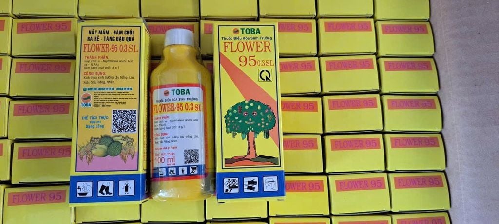(100 ml) Thuốc Điều Hòa Sinh Trưởng FLOWER 95 0.3SL: F95 Kích thích sinh trưởng cây trồng: Lúa, Xoài, Sầu Riêng, Nhãn.
