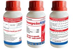 Famycin USA 150SL (200ml): Đặc trị vi khuẩn gây thối nhũn, Thán thư - thối cuống, thối trái, thối nhũn, bạc lá, cháy bìa lá, chứa kháng sinh Streptomycin
