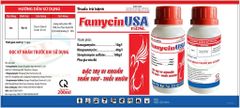 Famycin USA 150SL (200ml): Đặc trị vi khuẩn gây thối nhũn, Thán thư - thối cuống, thối trái, thối nhũn, bạc lá, cháy bìa lá, chứa kháng sinh Streptomycin
