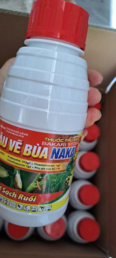 (Chai 450ml) Sâu Vẽ Bùa NAKA, Bakari 512EC: phòng trừ sâu vẽ bùa, sâu đục thân, nhện đỏ, rệp sáp, bọ xít muỗi, sạch ruồi.