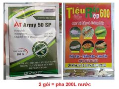 (Cây Đào) Combo thuốc trừ bọ trĩ, rệp sáp và rầy xanh trên cây đào, không nóng, mát bông, mát cây
