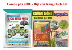 Combo trừ sâu rầy rệp và đặc trị côn trùng chích hút: bọ trĩ, rầy xanh, rầy mềm, rầy nhảy, rệp sáp, mát cây, mát bông, không nóng