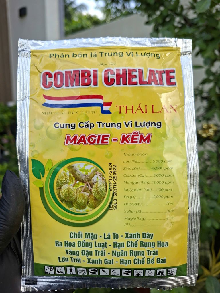 Bộ già lá nhanh 1 chai HEXAVILL + 1 gói 07-05-46+TE + 4 gói COMBI Ức Chế Đọt Non Không Gây Cháy Lá