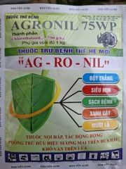 Thuốc trừ bệnh AGRONIL 75WP 50gam: trị bệnh khô vằn trên lúa, trừ bệnh sương mai và thán thư trên dưa hấu
