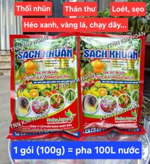 Sạch Khuẩn 21WP, Rorai 21Wp 25gam, 100gam, 250gam: trừ nấm khuẩn gây thối nhũn, thán thư, loét, sẹo, héo xanh, vàng lá