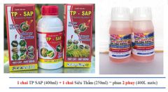(Chai 400ml) Thuốc trừ sâu TP SAP,Bakari 512EC : trừ rệp sáp, mọt đục cành, sâu đục thân, bọ trĩ, sùng hà khoai lang/ bọ hà, sâu vẽ bùa