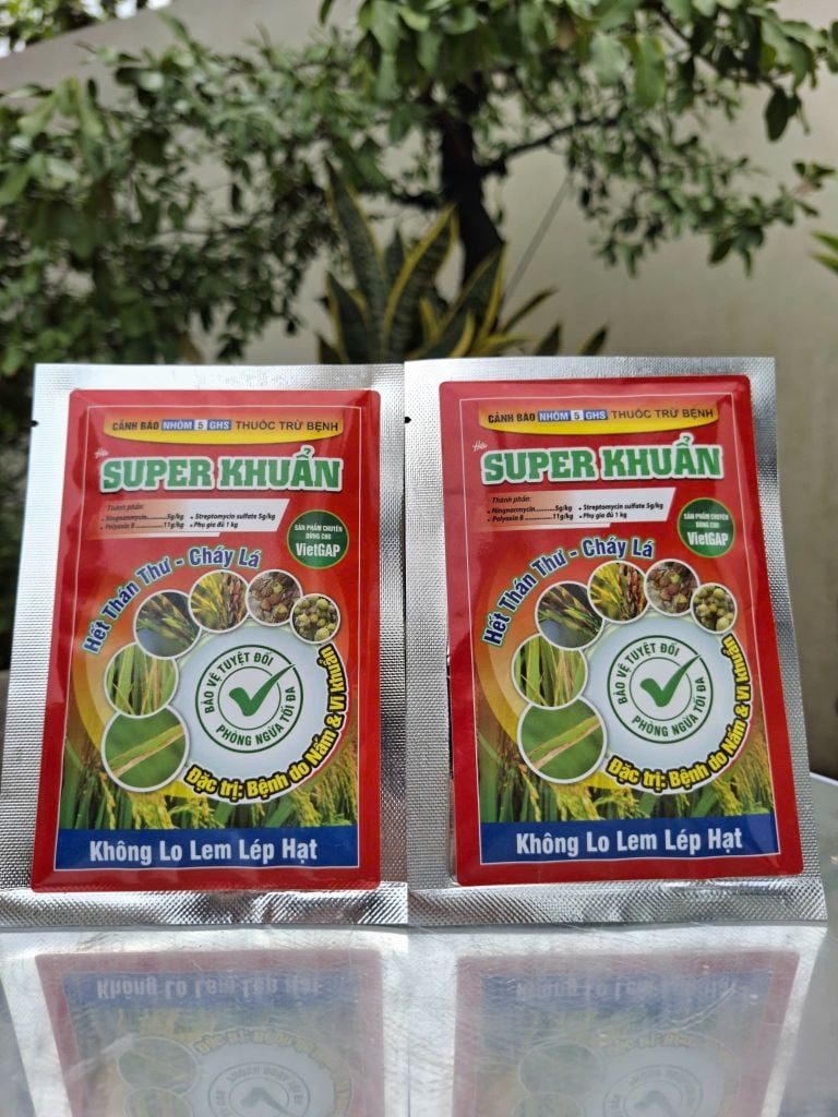 (Gói 25g) Thuốc trừ bệnh SUNSHI 21WP hiệu SUPER KHUẨN: chống sơ đen mít, không xì mủ trên mít - trừ thán thư, thối trái - trừ cháy lá