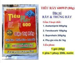 TIÊU RẦY 80gam, Chavez 600WP: trừ Rầy xanh, rầy nhảy, rầy phấn, rầy nâu, Rệp sáp, bọ trĩ, Bọ Xít - Diệt Trứng Và Côn Trùng Chích Hút