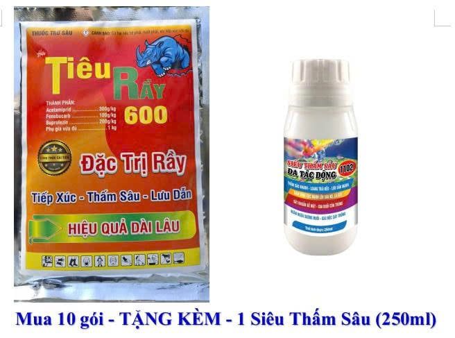 Tiêu Rầy 80gam, Chavez 600wp: trừ Rầy xanh, rầy nhảy, rầy phấn, rầy nâu, Rệp sáp, bọ trĩ, Bọ Xít - Diệt Trứng Và Côn Trùng Chích Hút