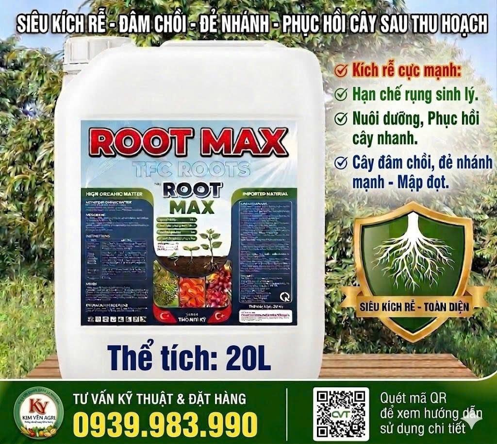 Phục hồi sầu riêng sau thu hoạch, tẩy rong, tưới gốc phục hồi rễ, kích thích rễ, nâng PH đất, cung cấp dinh dưỡng dễ hấp thụ cho cây sầu riêng