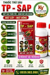 (Chai 400ml) Thuốc trừ sâu TP SAP,Bakari 512EC : trừ rệp sáp, mọt đục cành, sâu đục thân, bọ trĩ, sùng hà khoai lang/ bọ hà, sâu vẽ bùa