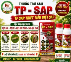 (Chai 400ml) Thuốc trừ sâu TP SAP,Bakari 512EC : trừ rệp sáp, mọt đục cành, sâu đục thân, bọ trĩ, sùng hà khoai lang/ bọ hà, sâu vẽ bùa